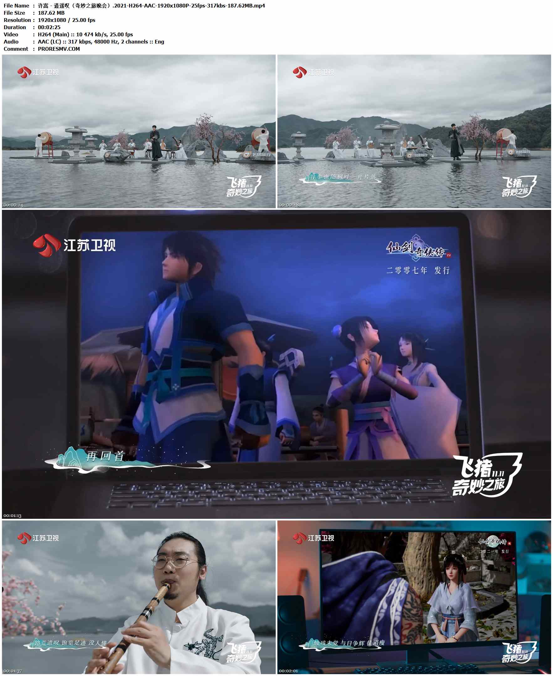 许嵩 - 逍遥叹（奇妙之旅晚会）.2021-H264-AAC-1920x1080P-25fps-317kbs-187.62MB官方MV_高清MV